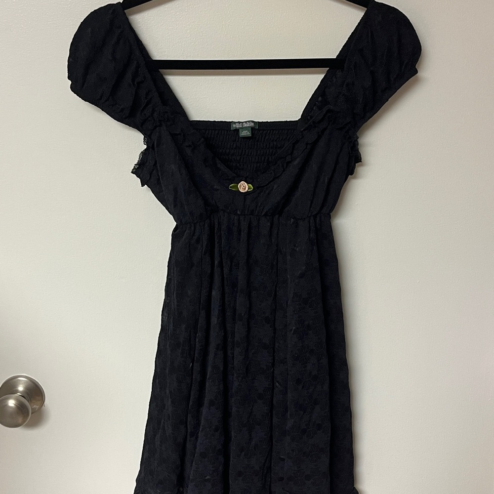 Black Textured Dress